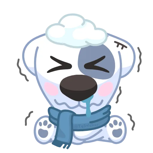 🥶 Эмодзи «Персик И Спотти» для Telegram
