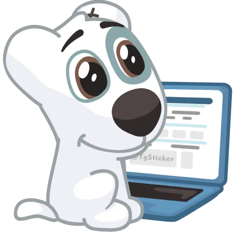 💻 Эмодзи «Персик И Спотти» для Telegram