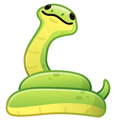Эмодзи Pet Snakes для Telegram — скачать