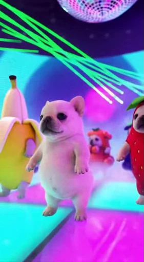 🤩 Стикер «Pibble dancing» для Telegram
