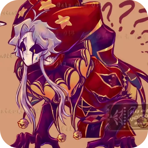 😰 Стикер «Pierrot The Freak Circus» для Telegram
