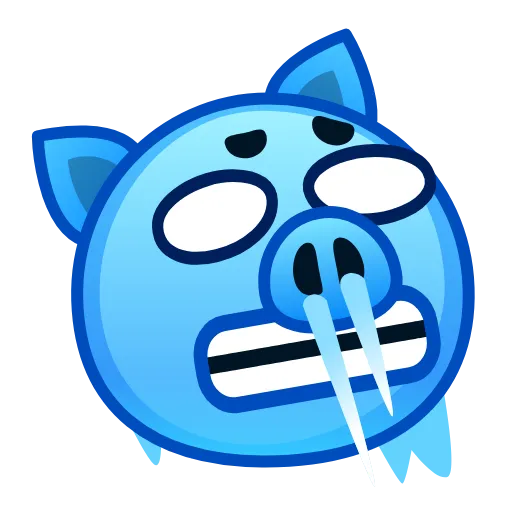 🥶 Эмодзи «Pig Emoji - анимированные эмоджи-свинка» для Telegram