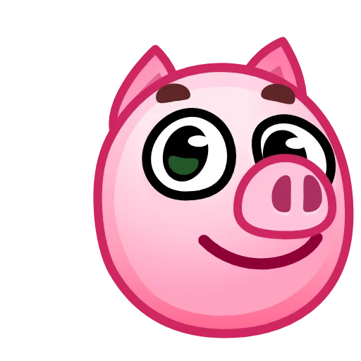 🥰 Эмодзи «Pig Emoji - анимированные эмоджи-свинка» для Telegram