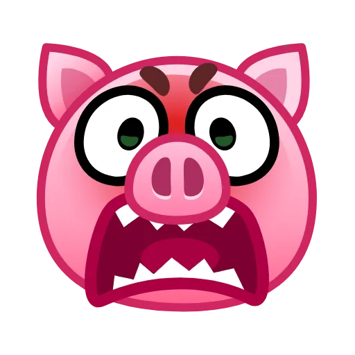 🤬 Эмодзи «Pig Emoji - анимированные эмоджи-свинка» для Telegram