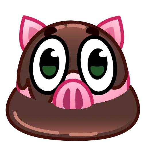 👀 Эмодзи «Pig Emoji - анимированные эмоджи-свинка» для Telegram