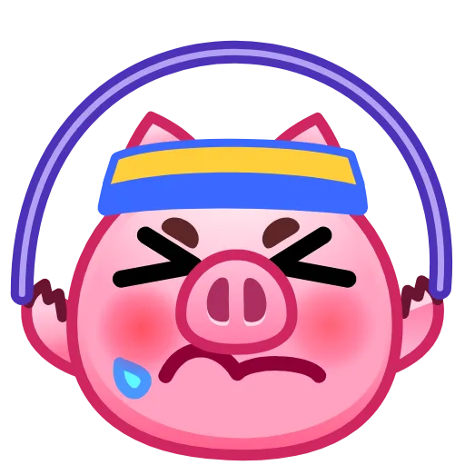 🏃‍♂️ Эмодзи «Pig Emoji - анимированные эмоджи-свинка» для Telegram