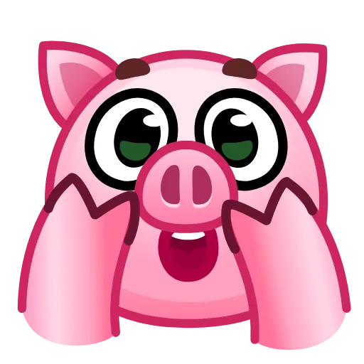 🙊 Эмодзи «Pig Emoji - анимированные эмоджи-свинка» для Telegram