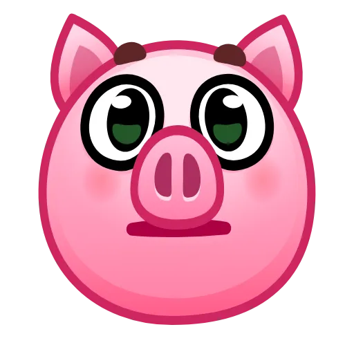 😑 Эмодзи «Pig Emoji - анимированные эмоджи-свинка» для Telegram