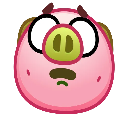 🤢 Эмодзи «Pig Emoji - анимированные эмоджи-свинка» для Telegram