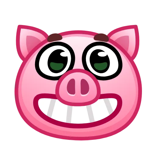 Эмодзи Pig Emoji - анимированные эмоджи-свинка для Telegram — скачать