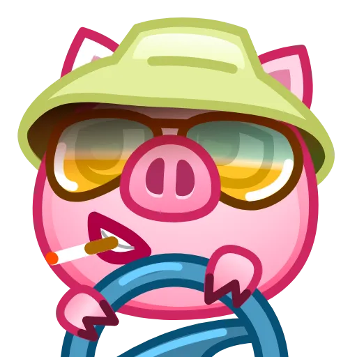 🛻 Эмодзи «Pig Emoji - анимированные эмоджи-свинка» для Telegram
