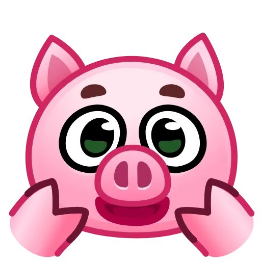🙈 Эмодзи «Pig Emoji - анимированные эмоджи-свинка» для Telegram