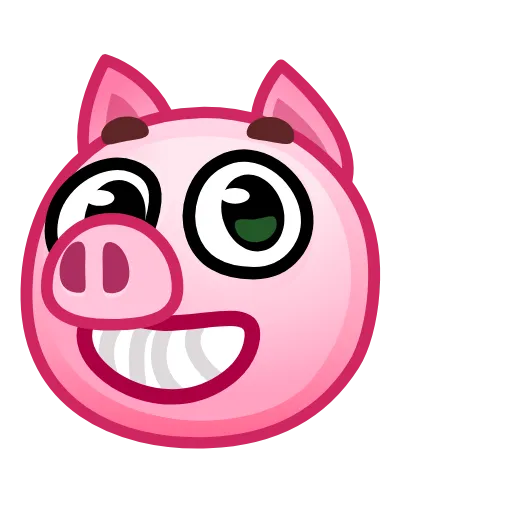 🥰 Эмодзи «Pig Emoji - анимированные эмоджи-свинка» для Telegram