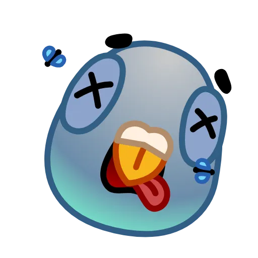 😵 Стикер «Pigeon Emoji» для Telegram