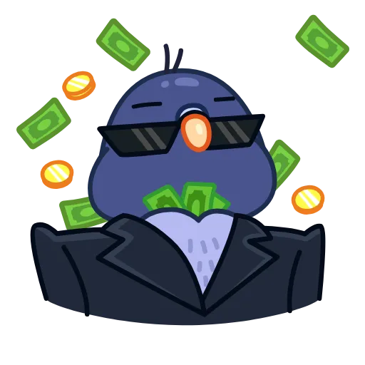🤑 Эмодзи «Голубчик» для Telegram