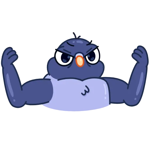 💪 Эмодзи «Голубчик» для Telegram