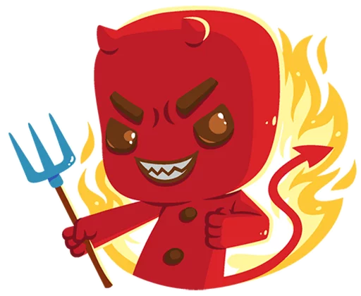 😈 Стикер «Pikabu» для Telegram