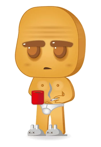😴 Стикер «Pikabu» для Telegram