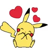 🥰 Эмодзи «Pikachu Pokemon - анимированный пикачу» для Telegram