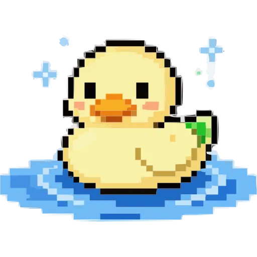 🦆 Эмодзи «Пиксельная весна» для Telegram