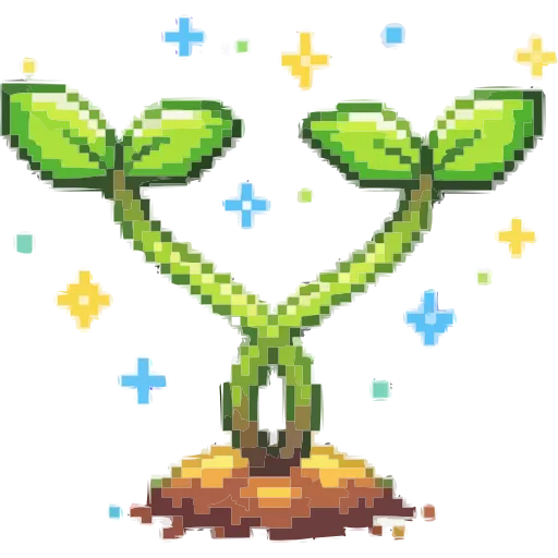 🌱 Эмодзи «Пиксельная весна» для Telegram
