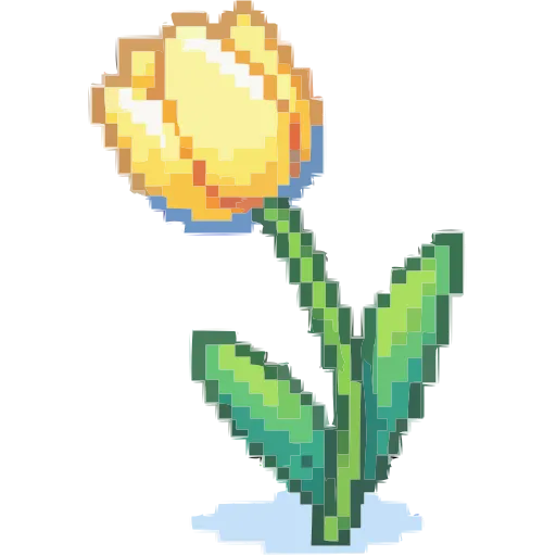 🌷 Эмодзи «Пиксельная весна» для Telegram