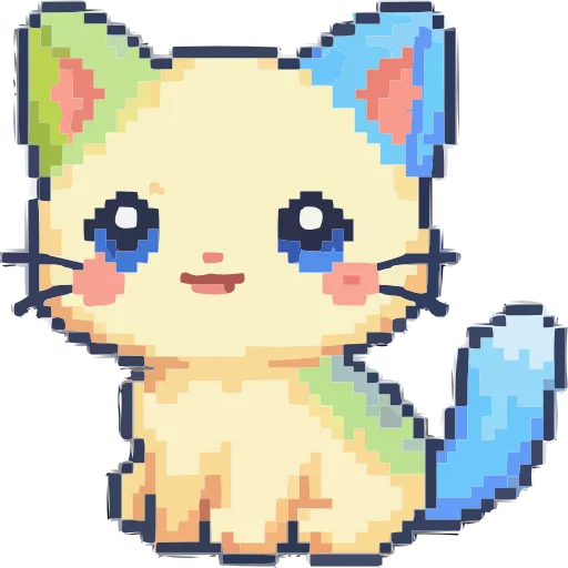 🐈 Эмодзи «Пиксельная весна» для Telegram