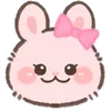 Эмодзи Pink Bunny для Telegram — скачать