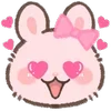 😍 Эмодзи «Pink Bunny» для Telegram