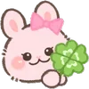 🍀 Эмодзи «Pink Bunny» для Telegram