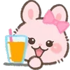 🥤 Эмодзи «Pink Bunny» для Telegram