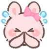🙏 Эмодзи «Pink Bunny» для Telegram