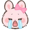 😭 Эмодзи «Pink Bunny» для Telegram