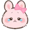 😢 Эмодзи «Pink Bunny» для Telegram