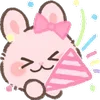 🎉 Эмодзи «Pink Bunny» для Telegram