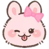 😜 Эмодзи «Pink Bunny» для Telegram