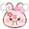 😤 Эмодзи «Pink Bunny» для Telegram