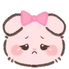 ☹️ Эмодзи «Pink Bunny» для Telegram