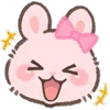 😂 Эмодзи «Pink Bunny» для Telegram