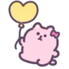 🎈 Эмодзи «Pink Cat - розовый котик» для Telegram