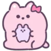 ❤️ Эмодзи «Pink Cat - розовый котик» для Telegram