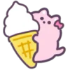 🍦 Эмодзи «Pink Cat - розовый котик» для Telegram