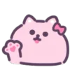 👋 Эмодзи «Pink Cat - розовый котик» для Telegram