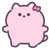 💃 Эмодзи «Pink Cat - розовый котик» для Telegram