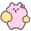 💃 Эмодзи «Pink Cat - розовый котик» для Telegram