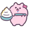 🤤 Эмодзи «Pink Cat - розовый котик» для Telegram