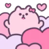 ❤️ Эмодзи «Pink Cat - розовый котик» для Telegram