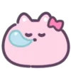 😪 Эмодзи «Pink Cat - розовый котик» для Telegram