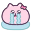 😭 Эмодзи «Pink Cat - розовый котик» для Telegram