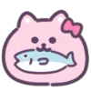 🐟 Эмодзи «Pink Cat - розовый котик» для Telegram